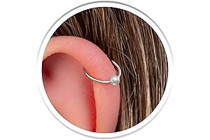 Elegant Pearl Hoop Cartilage Earrings: Enhance Your Style with Grace