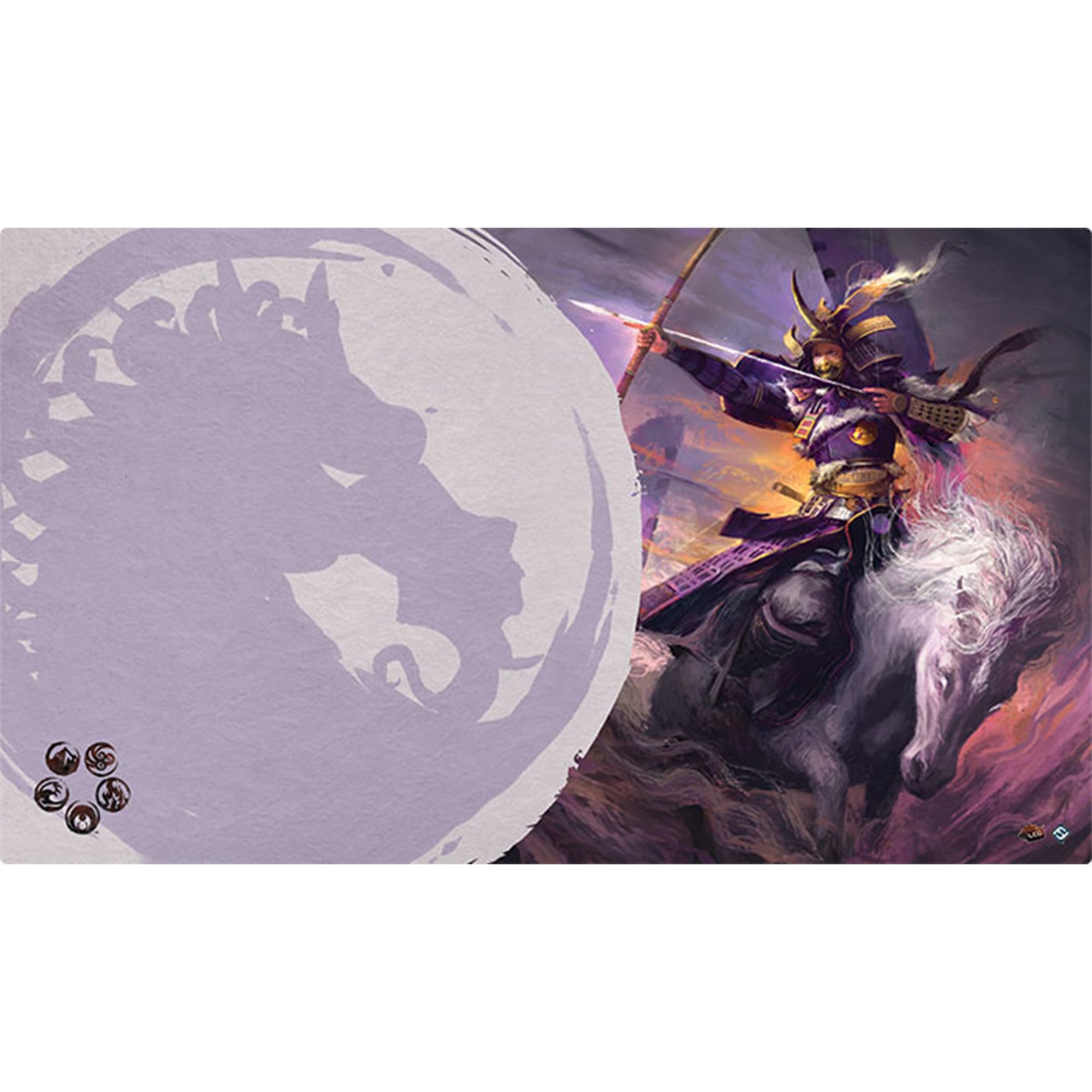 Fantasy Flight Games FFGL5S13 Mistress of The Five Winds Playmat: L5R LCG (Unicorn Clan), Multicoloured