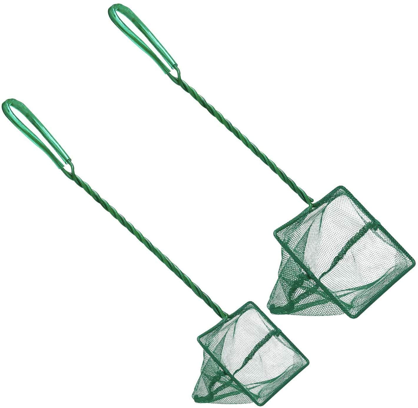 Hunar Quick Fish Catching Nets with Long Handle Aquarium Accessories for Fish Tank Water Tank(Set of 2)