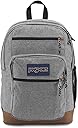JanSport Cool Backpack, with 15-inch Laptop Sleeve - Large Computer Bag Rucksack with 2 Compartments, Ergonomic Straps, Grey Letterman