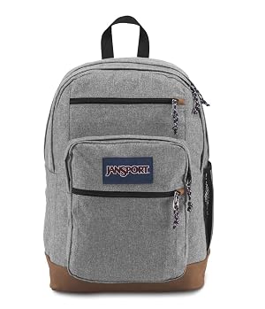 JanSport Cool Backpack with 15-inch Laptop Sleeve - Large Computer Bag Rucksack with 2 Compartments Ergonomic Straps Grey