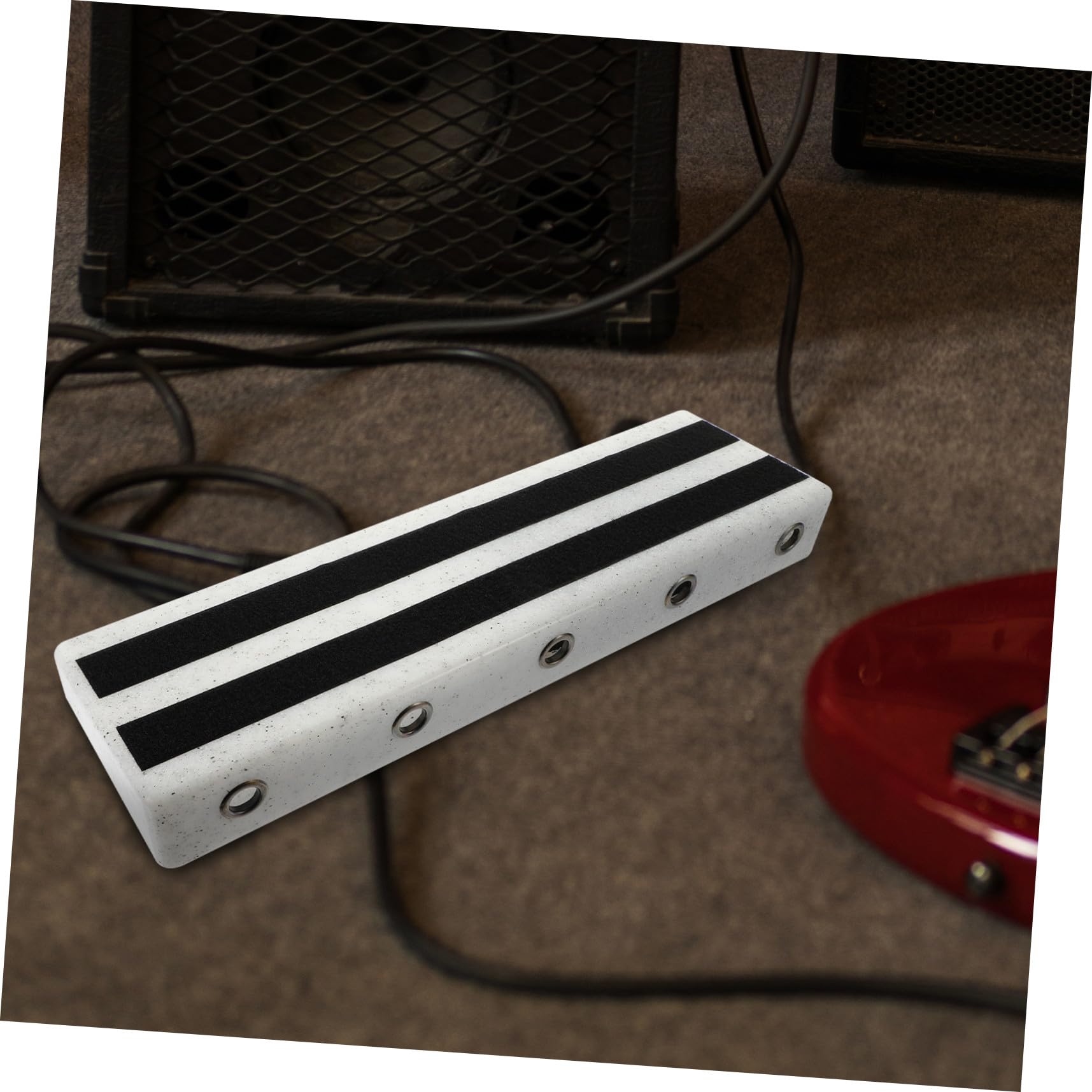 Beaupretty Pedalera de Efectos para Guitarra Eléctrica, Base Práctica de Efectos Diseño Hueco, Soporte Resistente para Pedales, Organizador Funcional para Uso en Casa y Profesionales