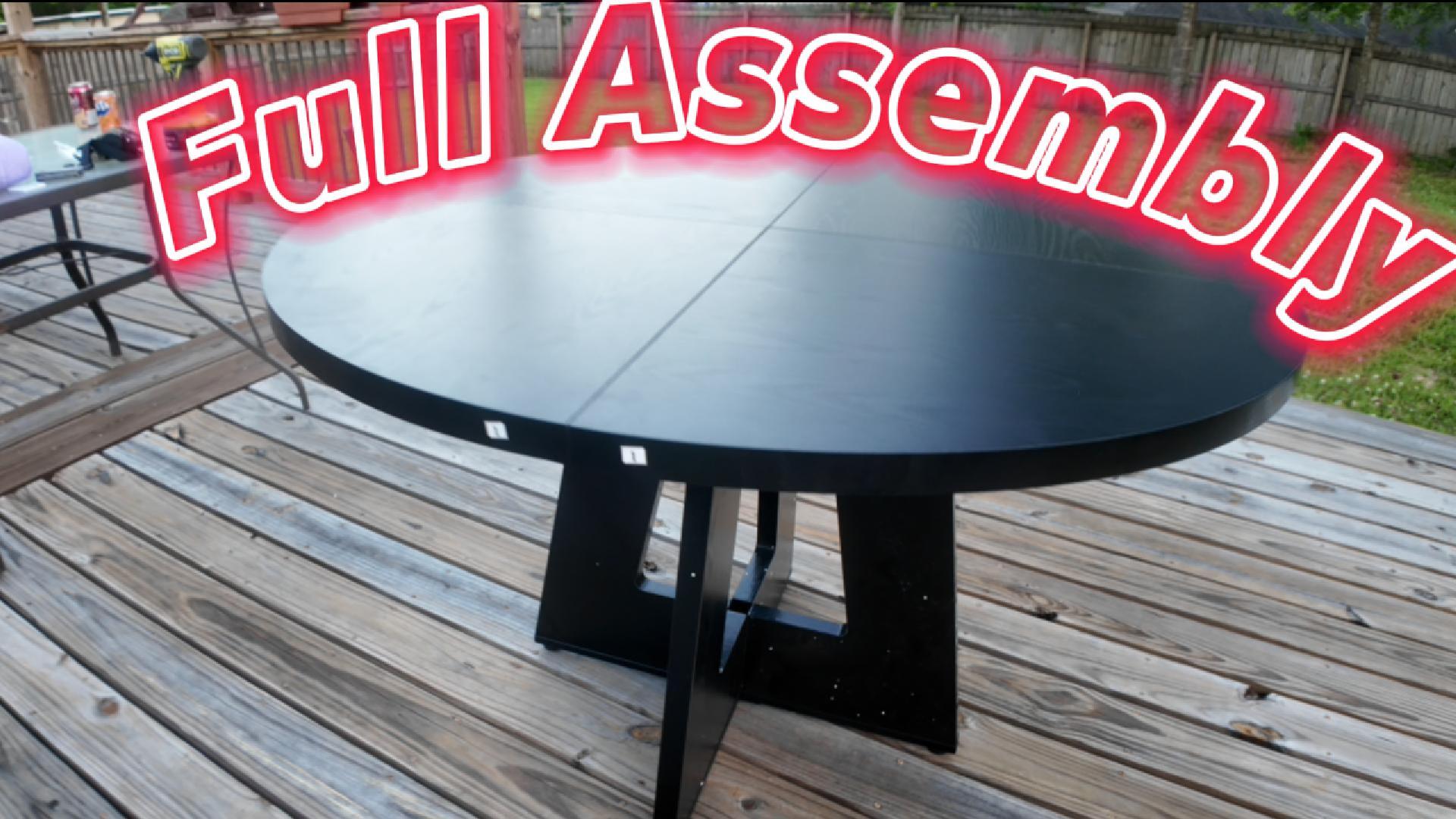 Table Ronde Assembly Watch Check Out This Round Dining Table, Full Assembly! on Amazon Live