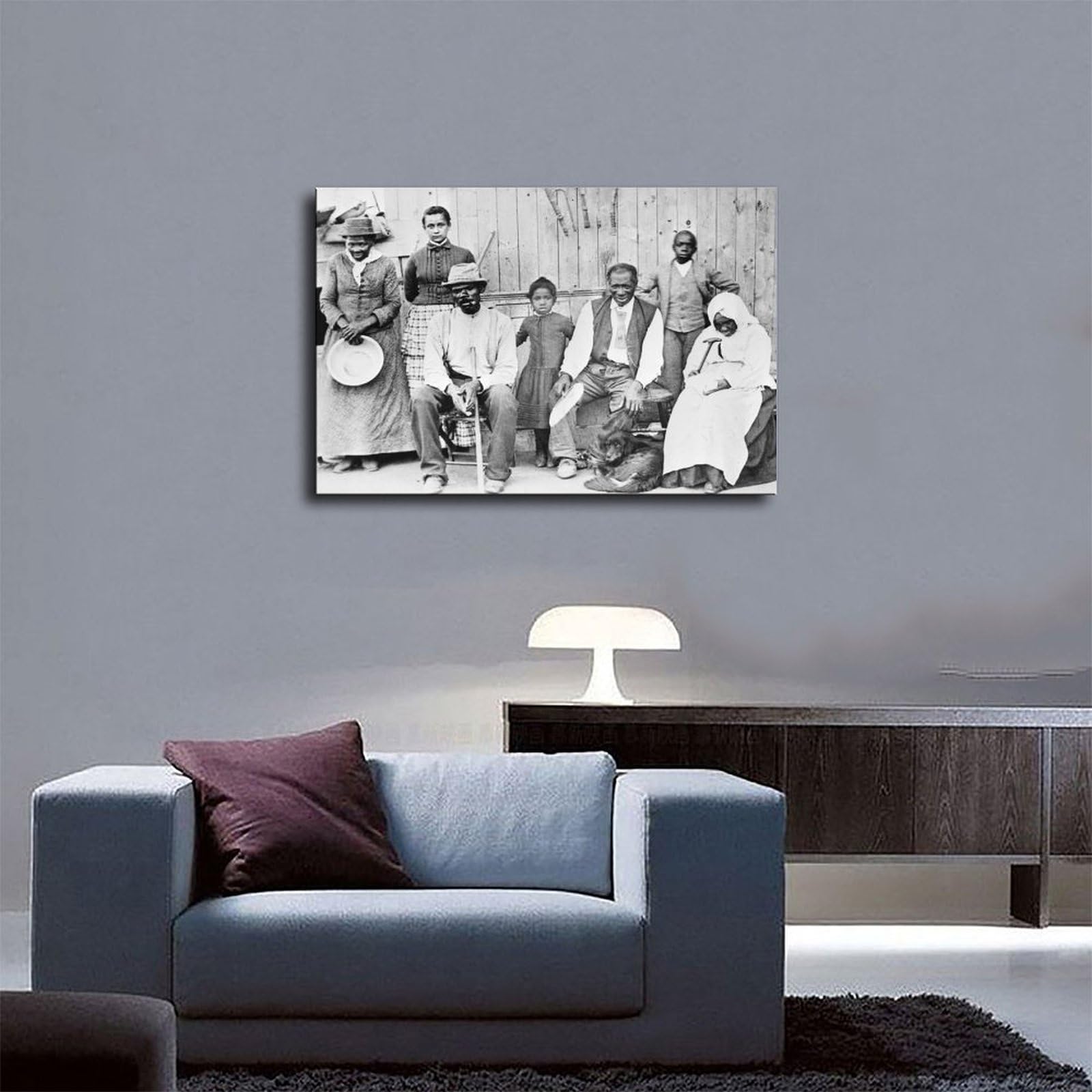 Stampa artistica su tela con immagine di Harriet Tubman Civil Rights - Black Slave Civil War - Underground Railroad - Poster artistico da parete per camera da letto moderna