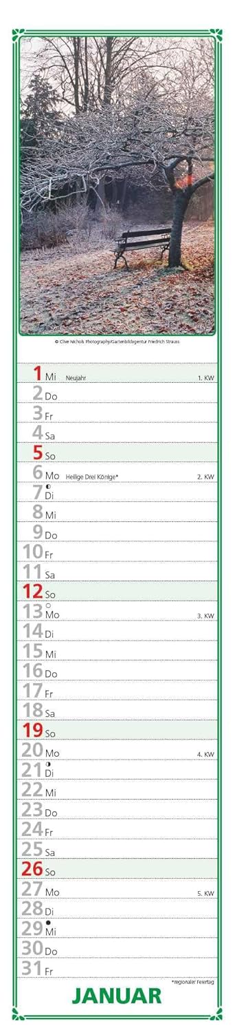 Paules Garden Planner 2025 - Strip Planner - Wall Planner - Kitchen Calendar - 11.3 x 49.5 cm      Calendar – Wall Calendar, May 1, 2024