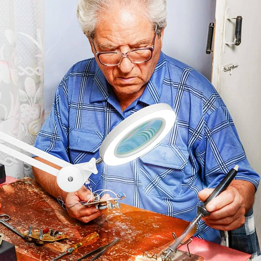 Amazon.co.jp: Beyamz LED拡大鏡ランプ、職場用ランプ、光付き5