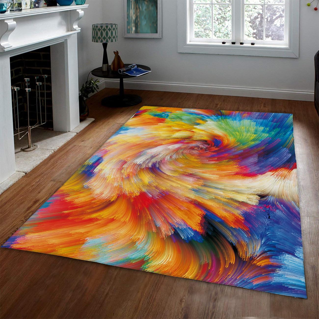 Tapis œuvre artistique abstrait haut de gamme pour décoration