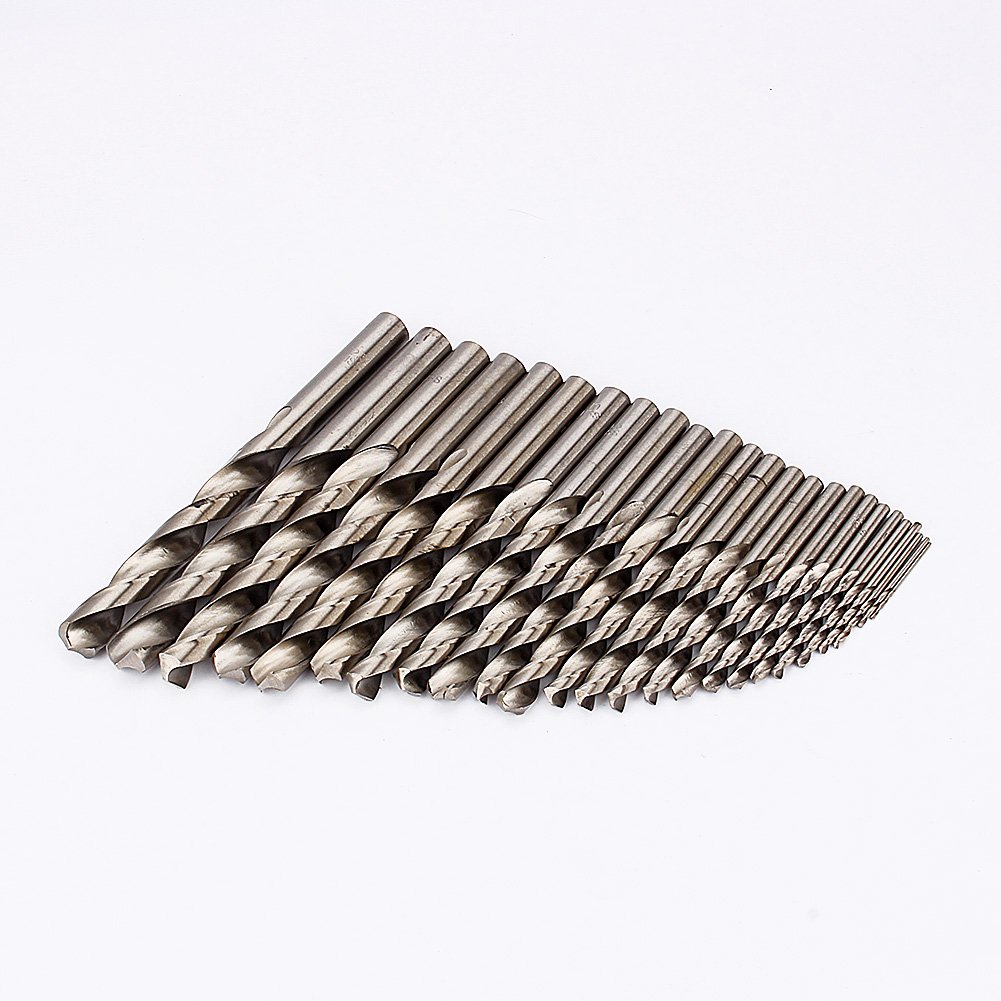 Jeu de Forets à Métaux HSS, 25 Pièces, 1-13mm, pour Béton Maçonnerie Pierre Calcaire, Coffret de Forets Mixtes