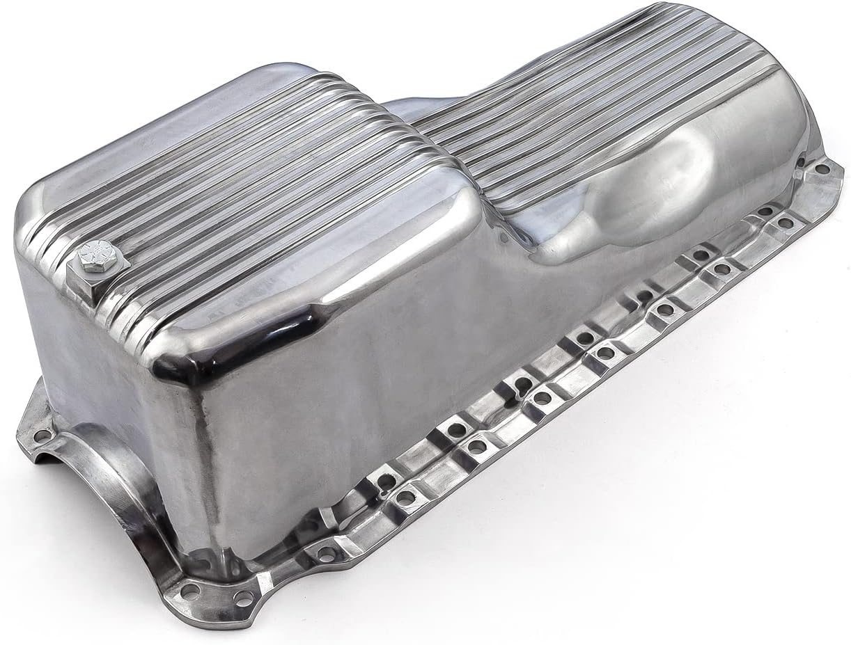 Speedmaster PCE300.1090.01 Compatible with Chevy BBC 454 2Pc Gen 4 1965-1990 Polished Finned Aluminum Oil Pan