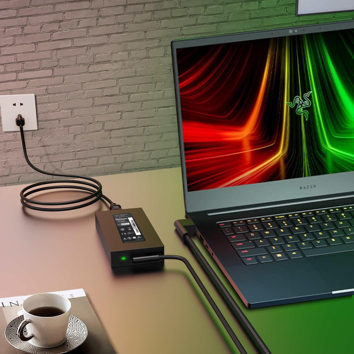 Cargador para portátil CHLOLMY TECH Razer Blade 14 15 17 RTX2070 RTX2080 RTX3060 RTX3070Ti RTX3080 230W 19.5V 11.8A 6 cables adaptadores de alimentación
