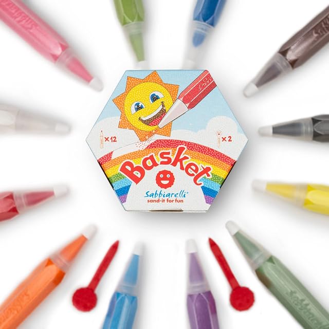 Foto 8 de 8 de Sabbiarelli - Basket Multicolor - 12 Bolígrafos de Arena de Colores 50 g