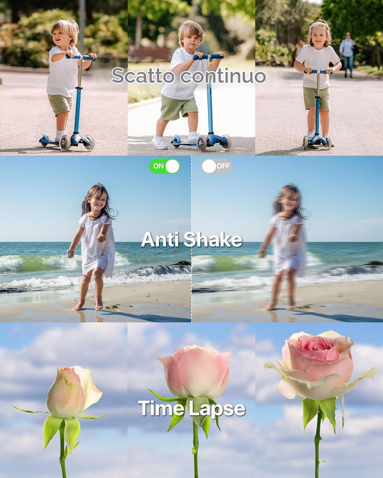 Macchina Fotografica Digitale con scheda da 32GB, 1080P 44MP Fotocamera Digitale Compatta con Zoom Digitale 16X Flash e Batterie, Ricaricabile Fotocamera per Bambini, Adulti, Principianti (Verde)