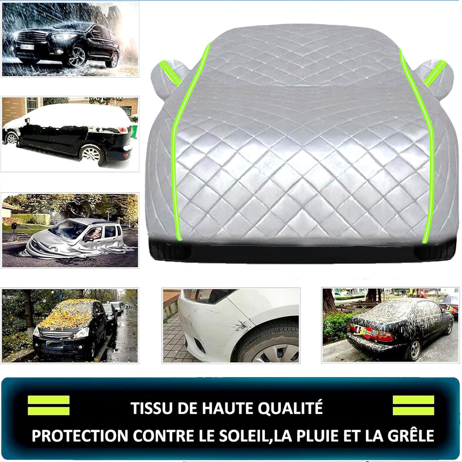 Funda Coche Antigranizo para BMW iX3 2021-2026, Funda para Coche Exterior de Material Extra Grueso, Protección Total contra Granizo, Nieve, Heladas y Arañazos PI7