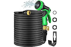 100ft Expandable Garden Hose- Leak-Proof, No Kink, Flexible Water Hose