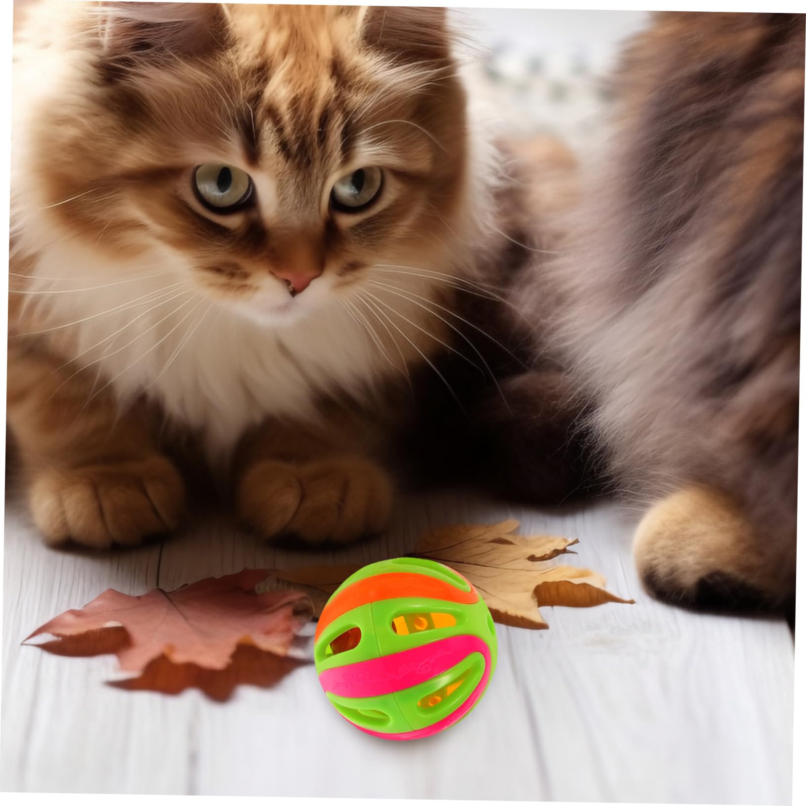 minkissy 30 katzenspielzeug Interactive cat Toy Katzen zubehör klocke katzenkugel Ball für Katzen knete zubehör Spielzeug für Haustiere Katzenglocke Ballspielzeug Kürbis Katzenball
