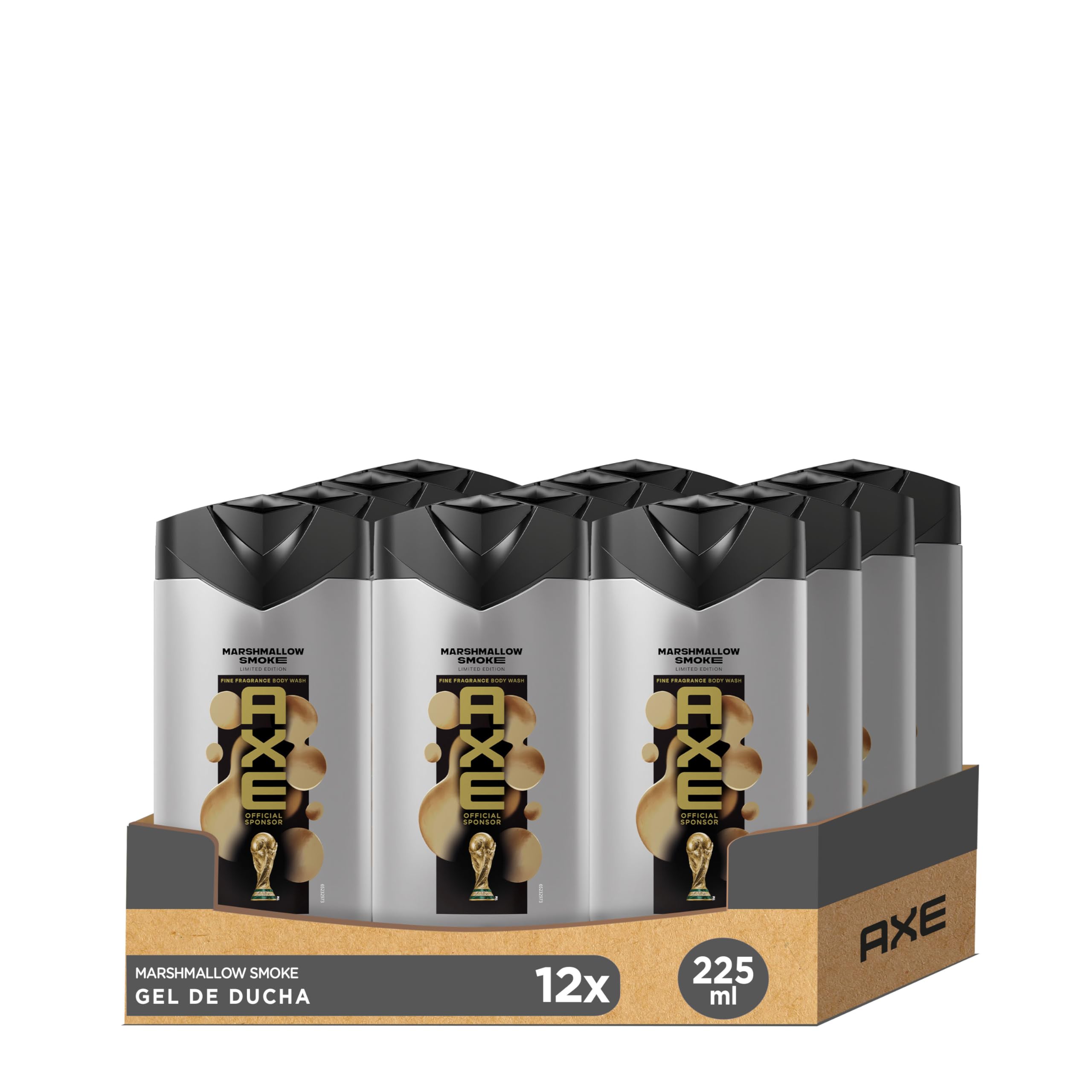 AXE Marshmallow Gel Doccia Edizione FIFA 225 ml - Confezione da 12 pezzi