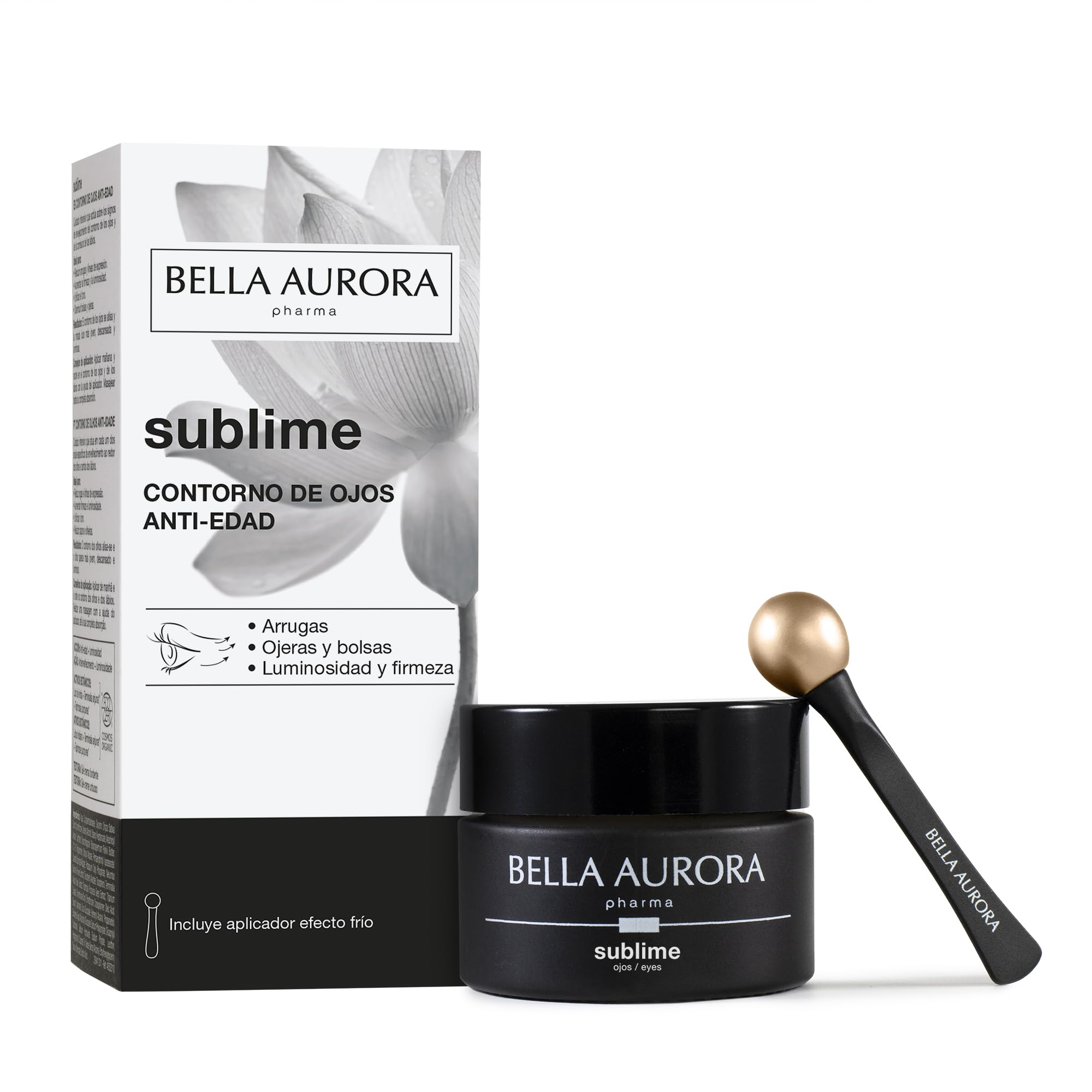 Bella Aurora - Sublime 15 ml, Anti-aging Eye Contour for Sensitive Skin, Eye Contour with Metallic Applicator
