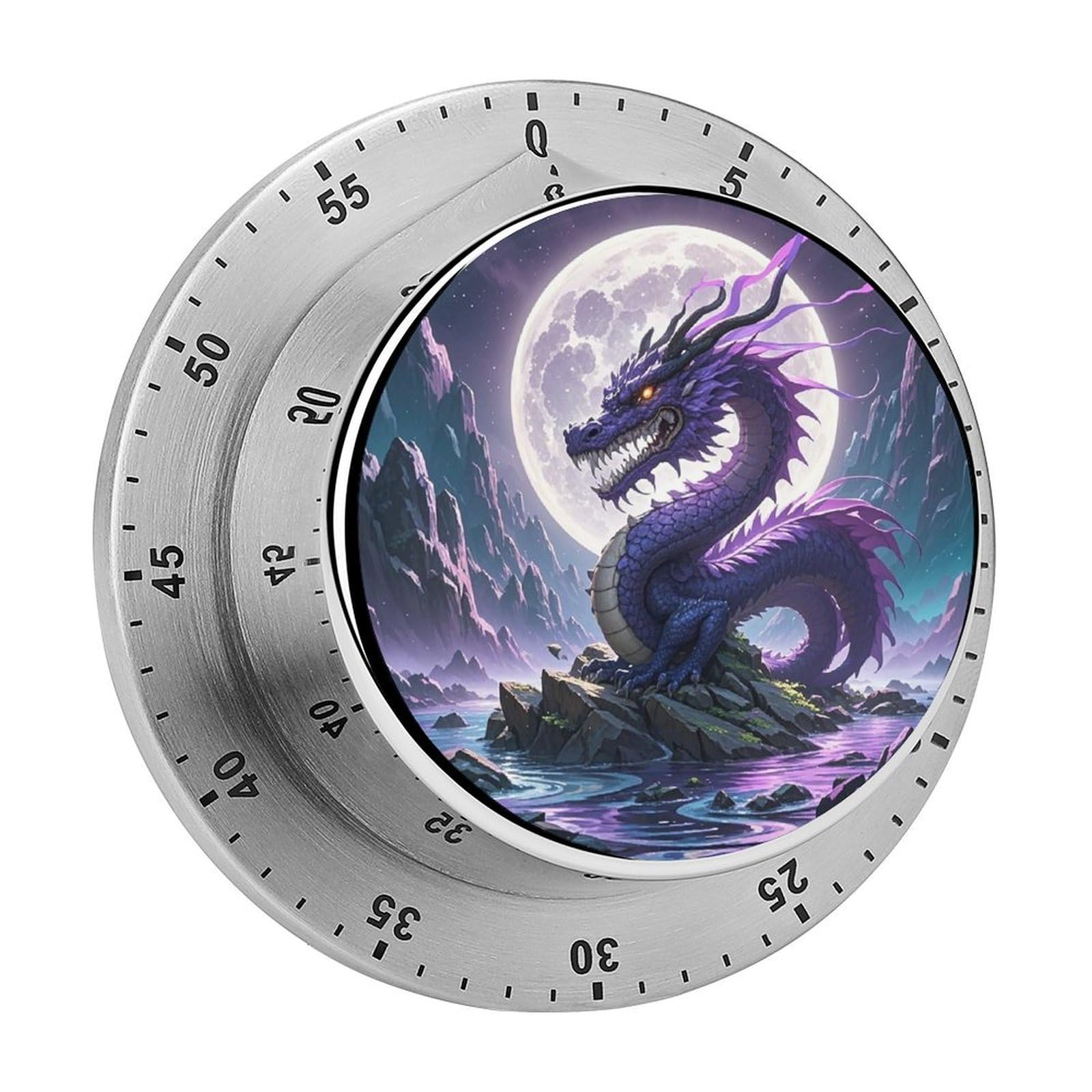 Purple Dragon Purple Moon Timer Fashion Visual Timers Wind Up 60 Minutes Desk Timers Stai…