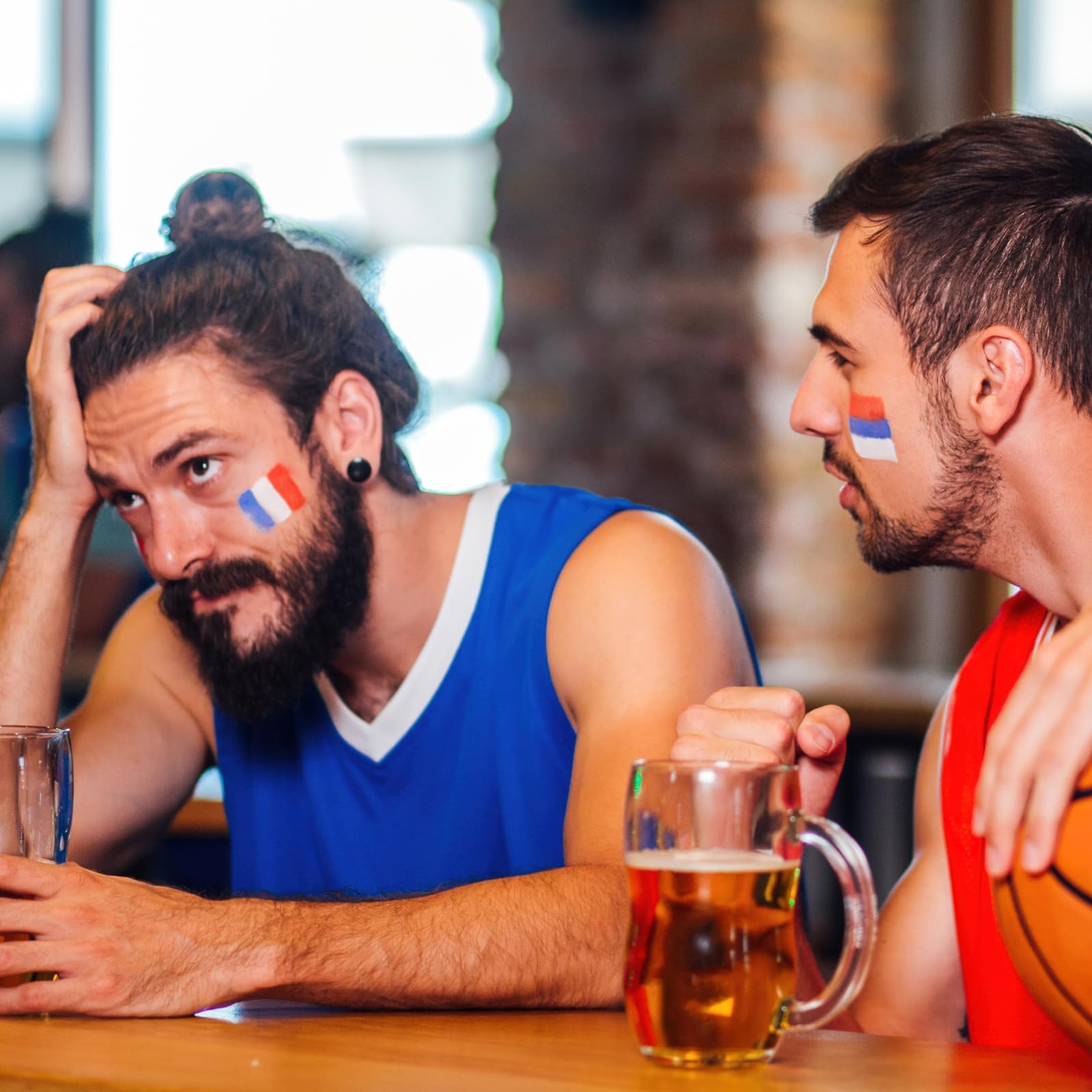 Crayon de Maquillage France Tricolore Bleu Blanc Rouge 3 Pièces
