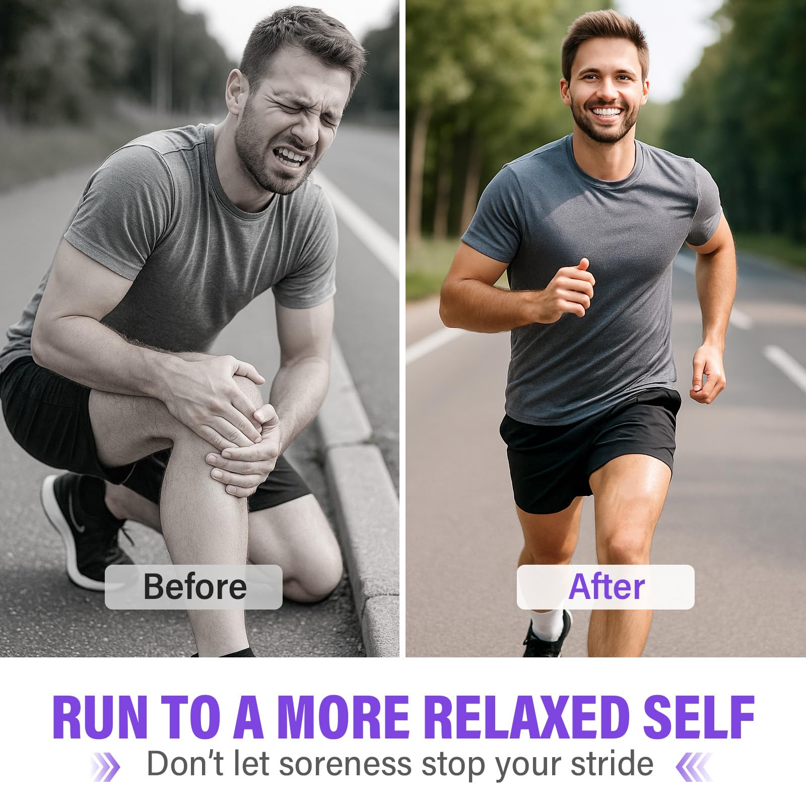 Joint Purple Gel, Fast-Absorbing Soothing Relief Massage Gel with Natural Extracts, Support Muscle, Joint, Shoulder, Knee, Back, Lumbar & Muscle Stiffness, 60ml — Amazon image 7