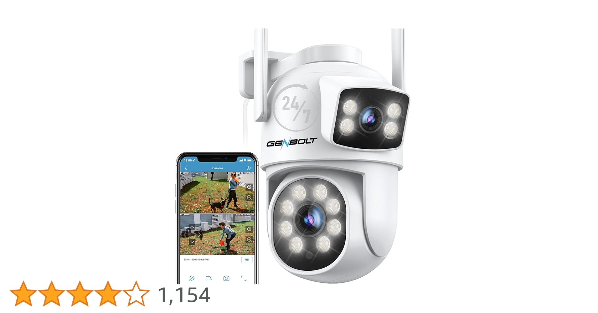 Amazon.co.jp: 【同時二画面】防犯カメラ ワイヤレス 屋外 wifi
