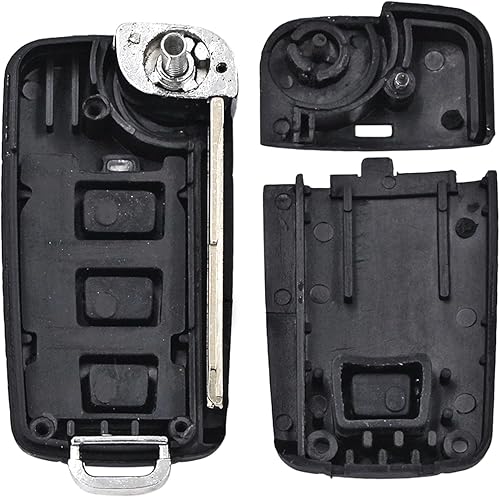 Miniatura 3 de Fundas para llave de coche para Kia Cerato Forte Spectra Optima, 4 botones abatibles, carcasa de llave remota, hoja izquierda