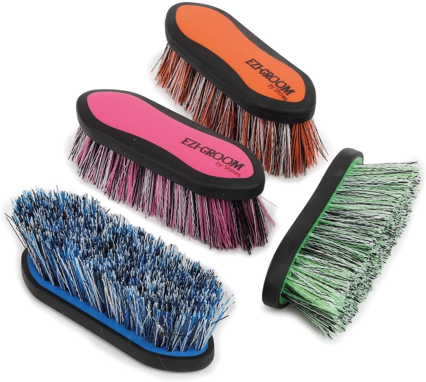 Shires 1482 Ezi-Groom Large 2-Tone Dandy Brush