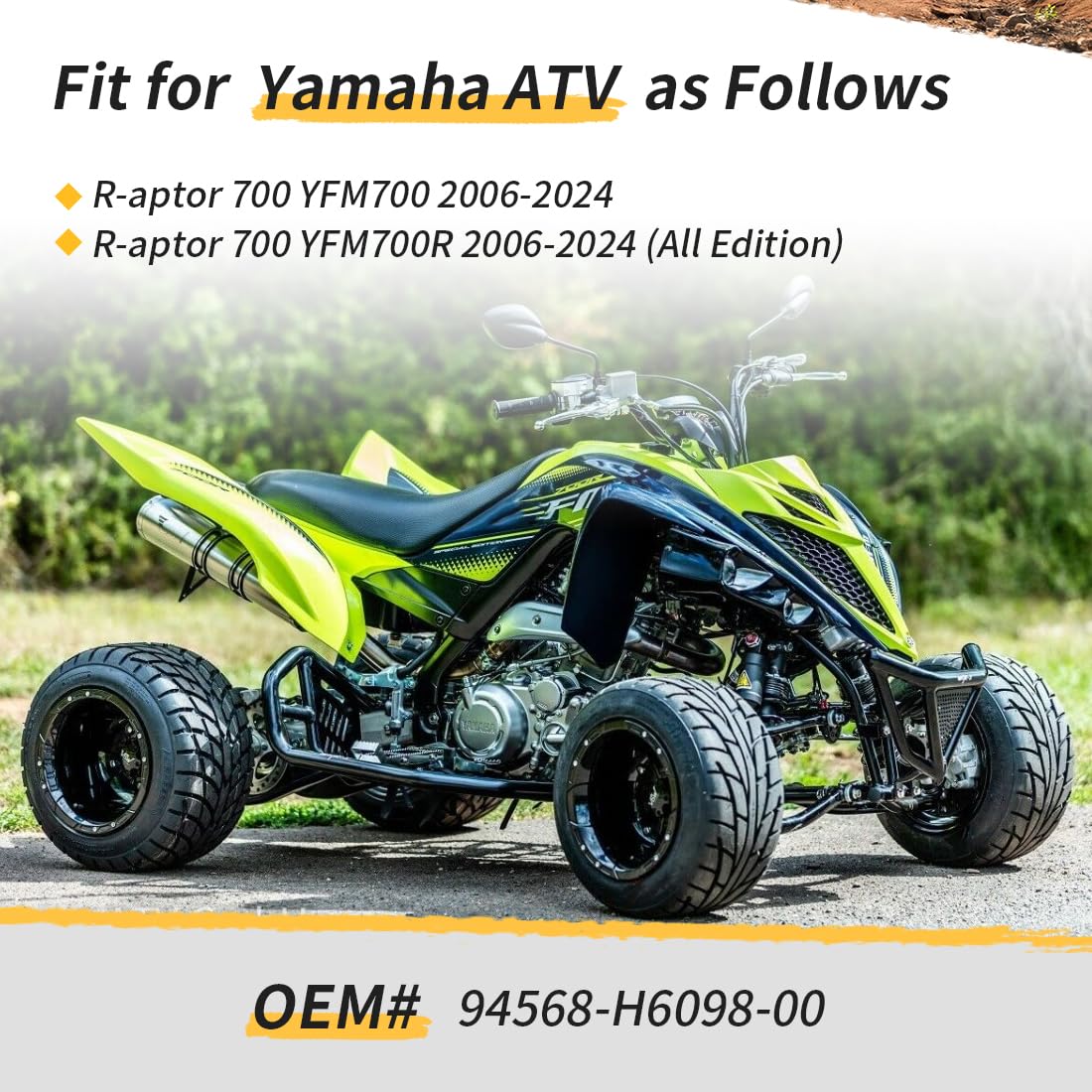 98L Dorado Conjunto de cadena de transmisión X-Ring y piñón de transmisión para Polaris RZR 170 2017-2021 0454771 0454563 0455224