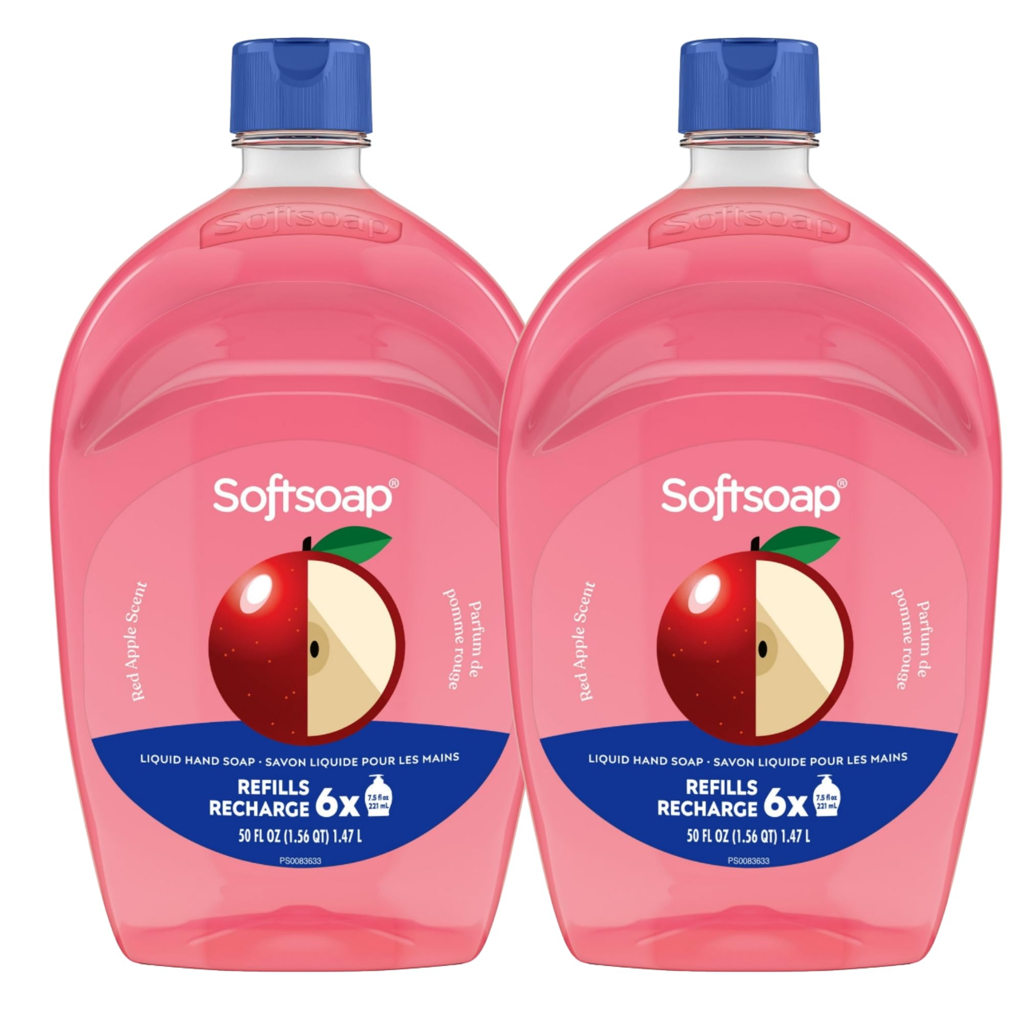 Red Apple Liquid Hand Soap Refill by Softsoap – 25 Fl Oz (Pack of 2), Red, Pack of 2, Model Red Apple Scent Refill