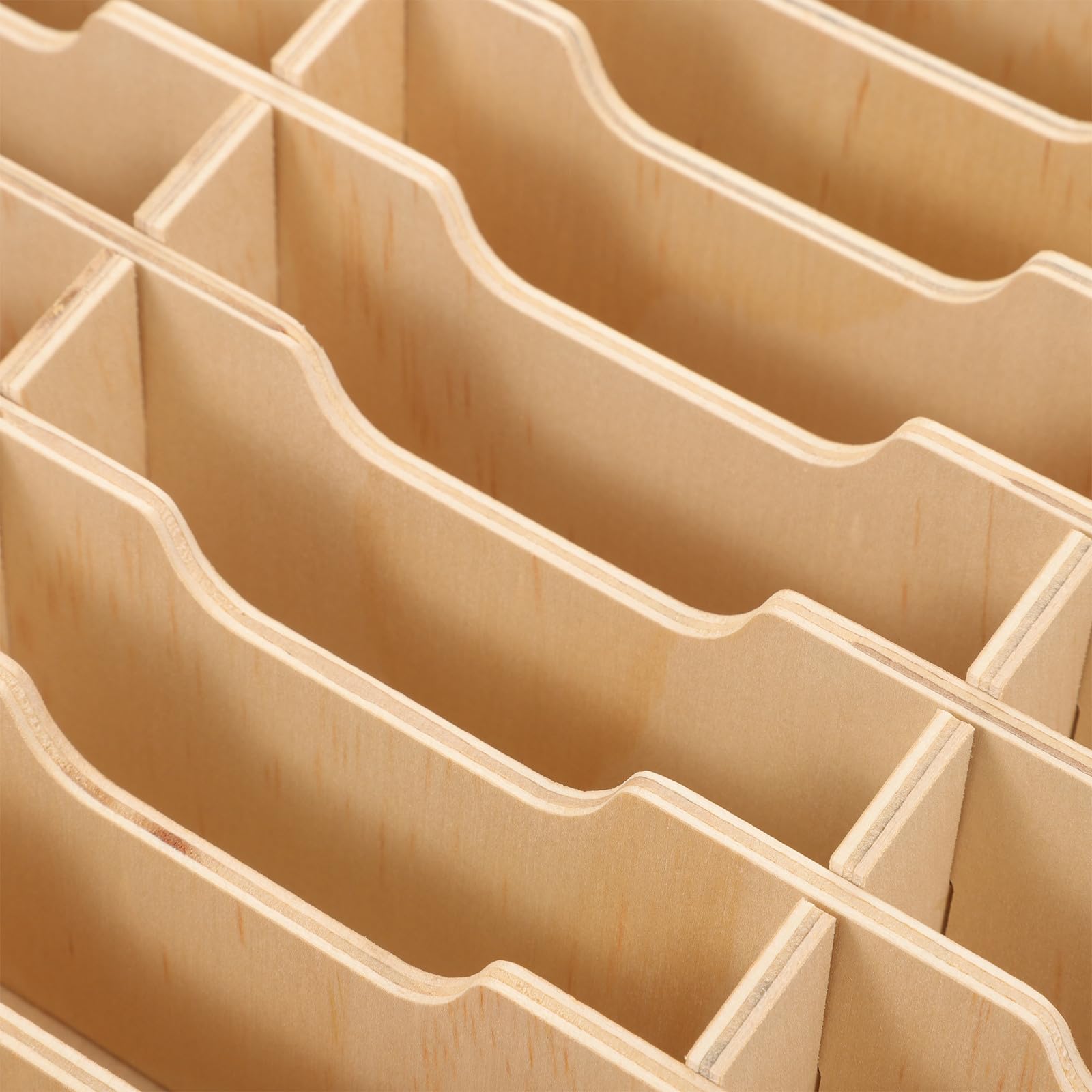 Abaodam Scatola Portaoggetti in Legno Organizer da Tavolo Supporto per Cellulare da Scrivania Contenitore da Scrivania Scomparti Multipli Accessori per Casa