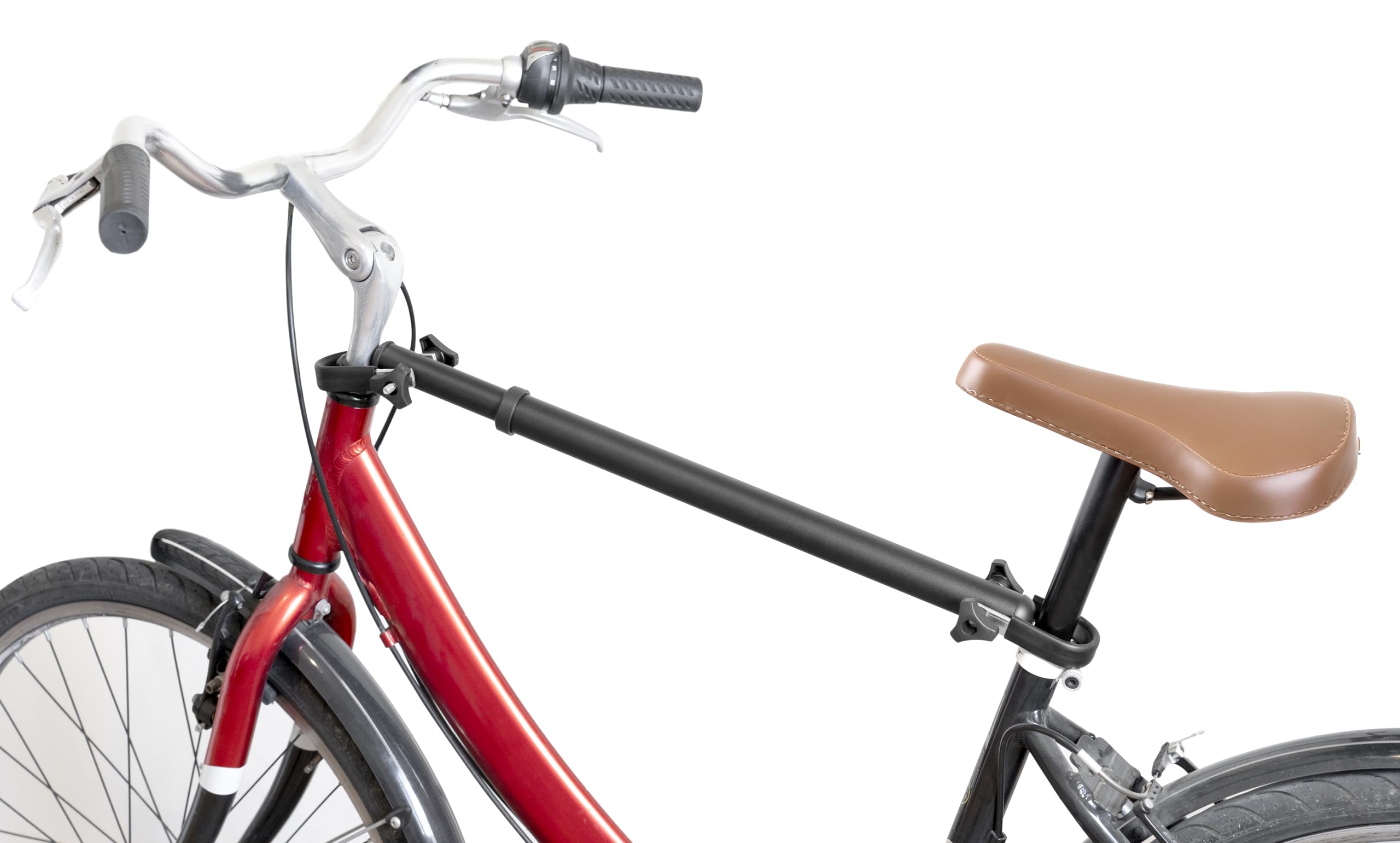 MENABO Rahmenadapter für Fahrrad - Teleskopstange Zwischenstange für Damenräder - Fahrradrahmenadapter