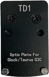 ADE Optic Mounting Plate for Glock(Non-MOS, Non-Aftermarket Slide), Taurus TX22 GEN2, GX4,G3C, Canik TP9SF - Compatible with Trijicon RMR/SRO, ADE Stingray, Holosun HS407C/HS507C/HS508T Red Dot Sight