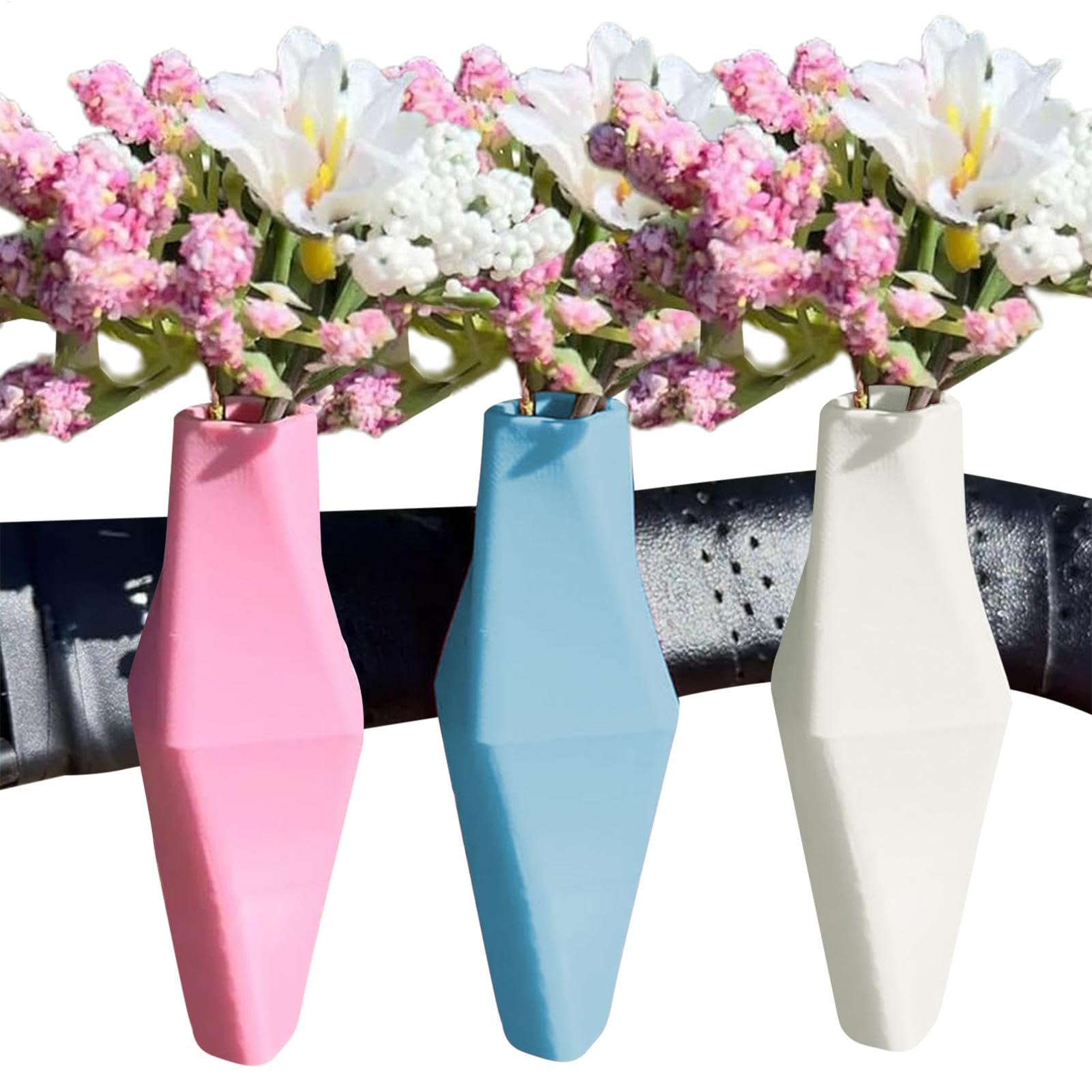 Fahrrad Vase Lenker, Vasen Anhänger Fahrrad Zubehör Vase, Blumenvase Für Fahrradlenker, Fahrradvase Lenkervase, Dekorationen Silikon Für Motorräder