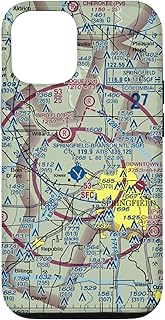 iPhone 12/12 Pro Springfield Missouri (SGF) Sectional Chart - Aviation Case