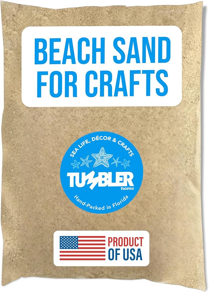 Real Beach 공예, 장식 및 꽃병용 모래, 작은 모래 주머니, 0.9kg(2파운드) — 사진 1