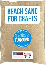 Tumbler Home Real Beach Sand from Florida - 2 Pounds of Fine Decorative Sand for Crafts, Vases, Décor, Weddings, Terrarium, Aquariums, Crafting or Resin Art. Soft & Natural. Made in USA. 2lbs (Beach)