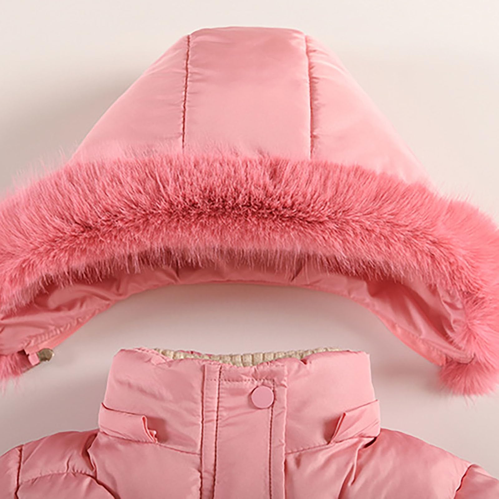 Genérico Abrigo De Invierno NiñA,Chaqueta De Invierno Para NiñAs Abrigo Grueso Y CáLido Con Forro Polar Ropa De Abrigo De Moda Para Clima FríO