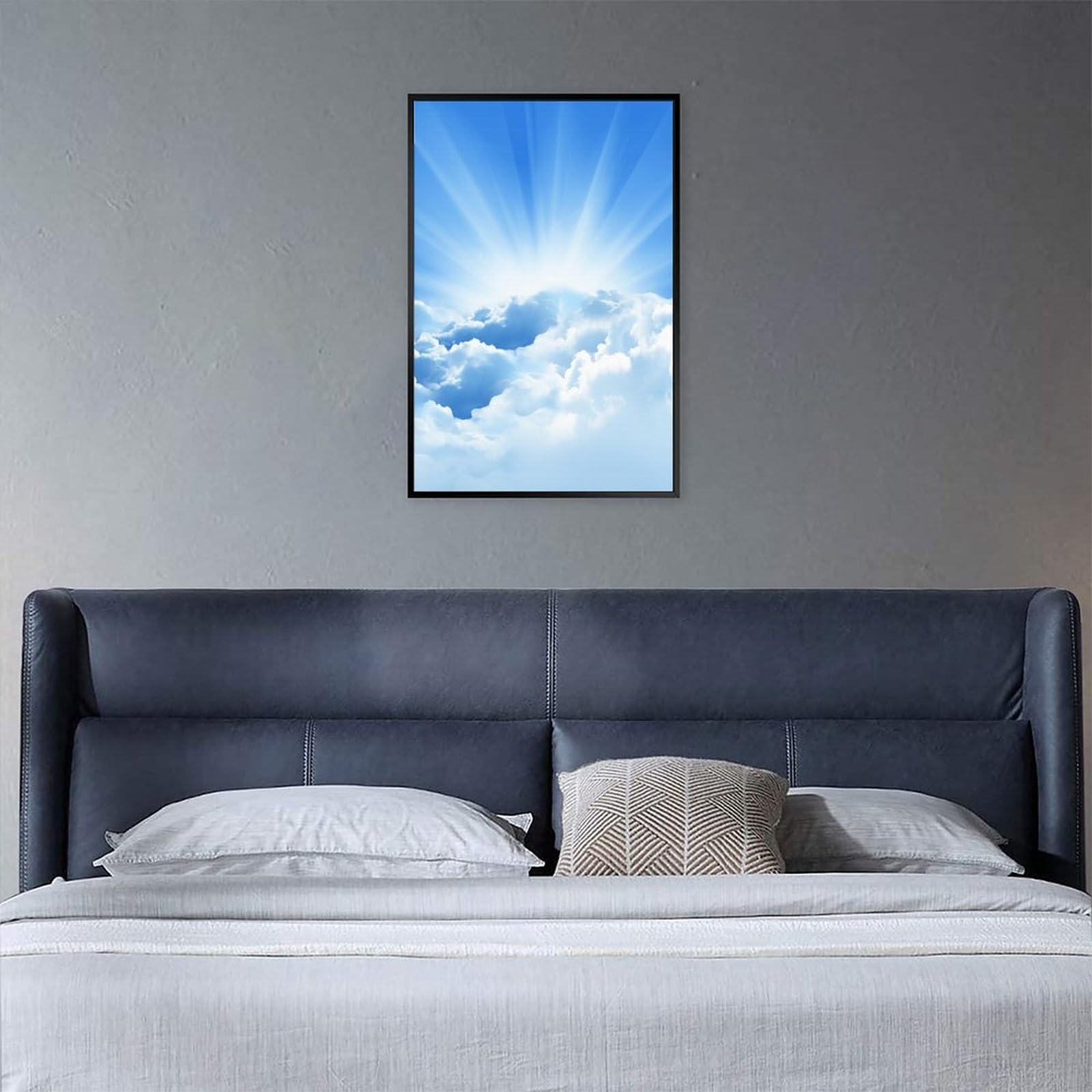 Amazon.co.jp: 絵画 雲の間から光が差すインテリア 絵画 神聖な光 日光