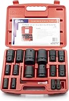 Vista 1 de GENIUS TOOLS Juego de llaves de vaso hexagonal métricas Dr. de 17 piezas de 3/4" y 1" (CR-Mo) - BS-6817H