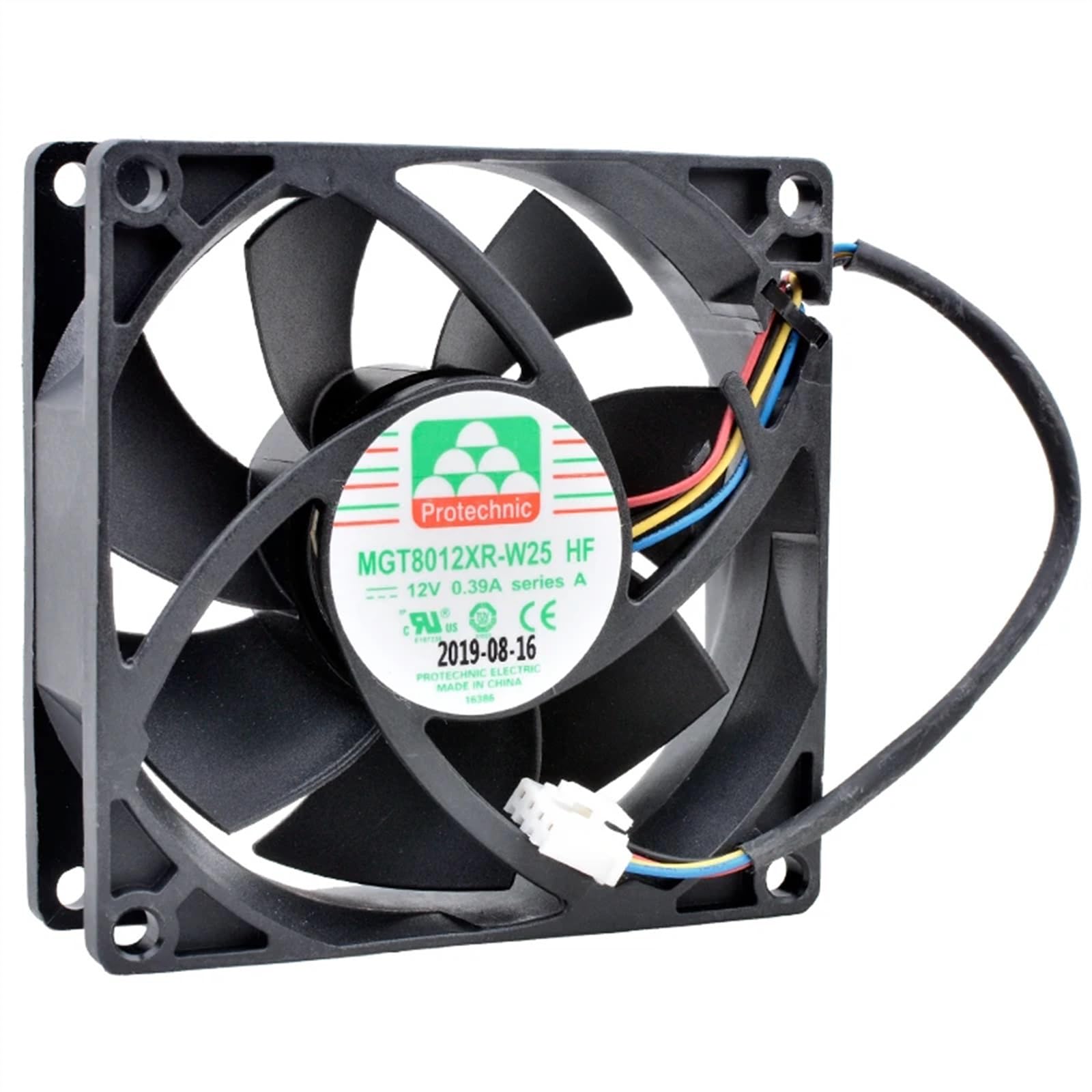 FCARUMIQP MGT8012XR-W25 8cm 80mm Fan 80x80x25mm DC12V 0.39A 4pin Cooling for Chassis CPU