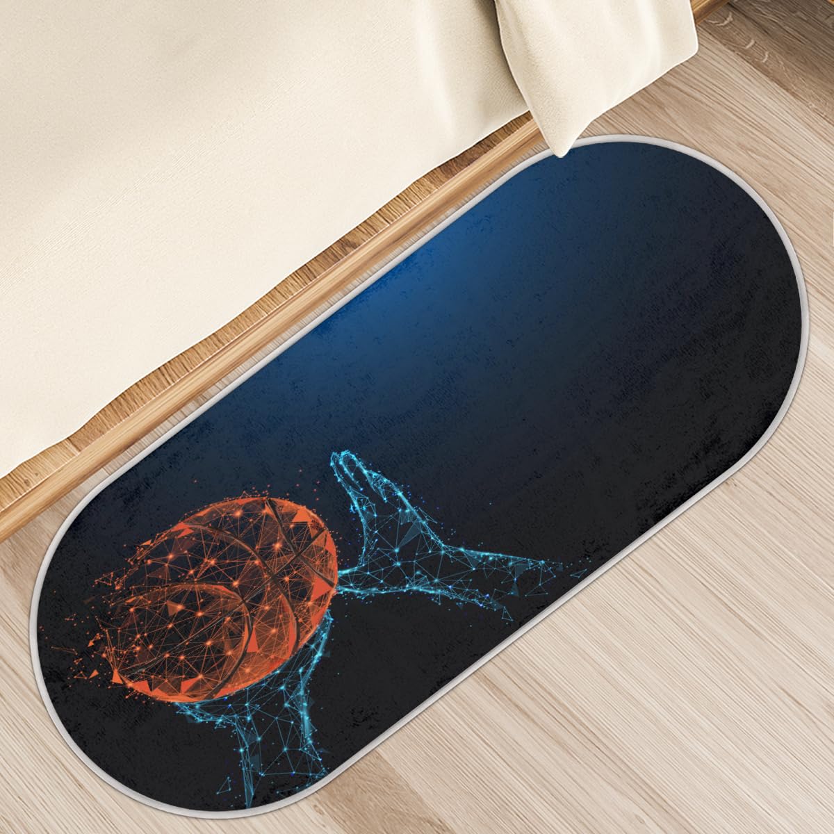 Tapis de basket-ball épais 50x120 cm pour amortir les pas et réchauffer les sols froids