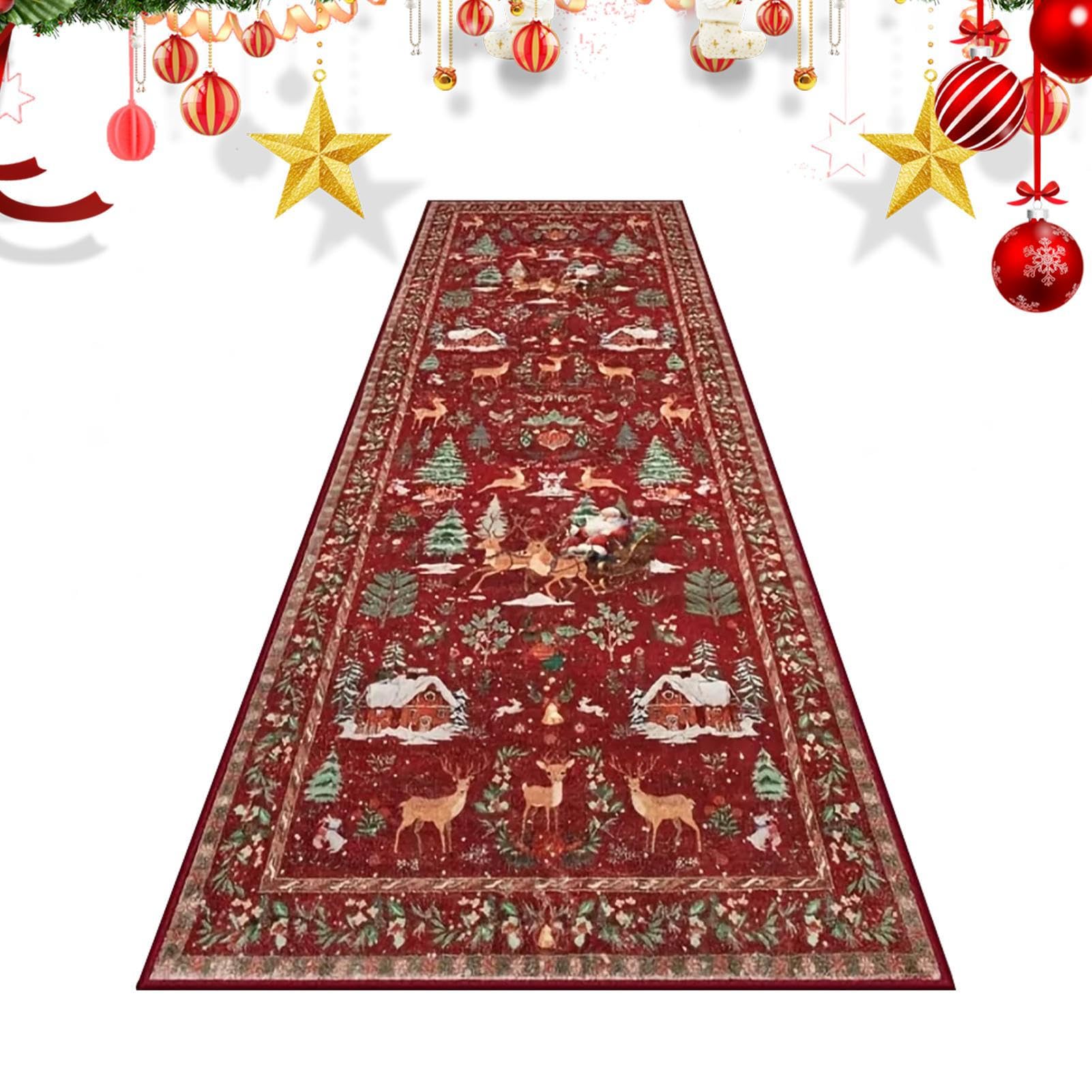 Tapis de Noël pour le salon antidérapant et absorbant pour salle de bain
