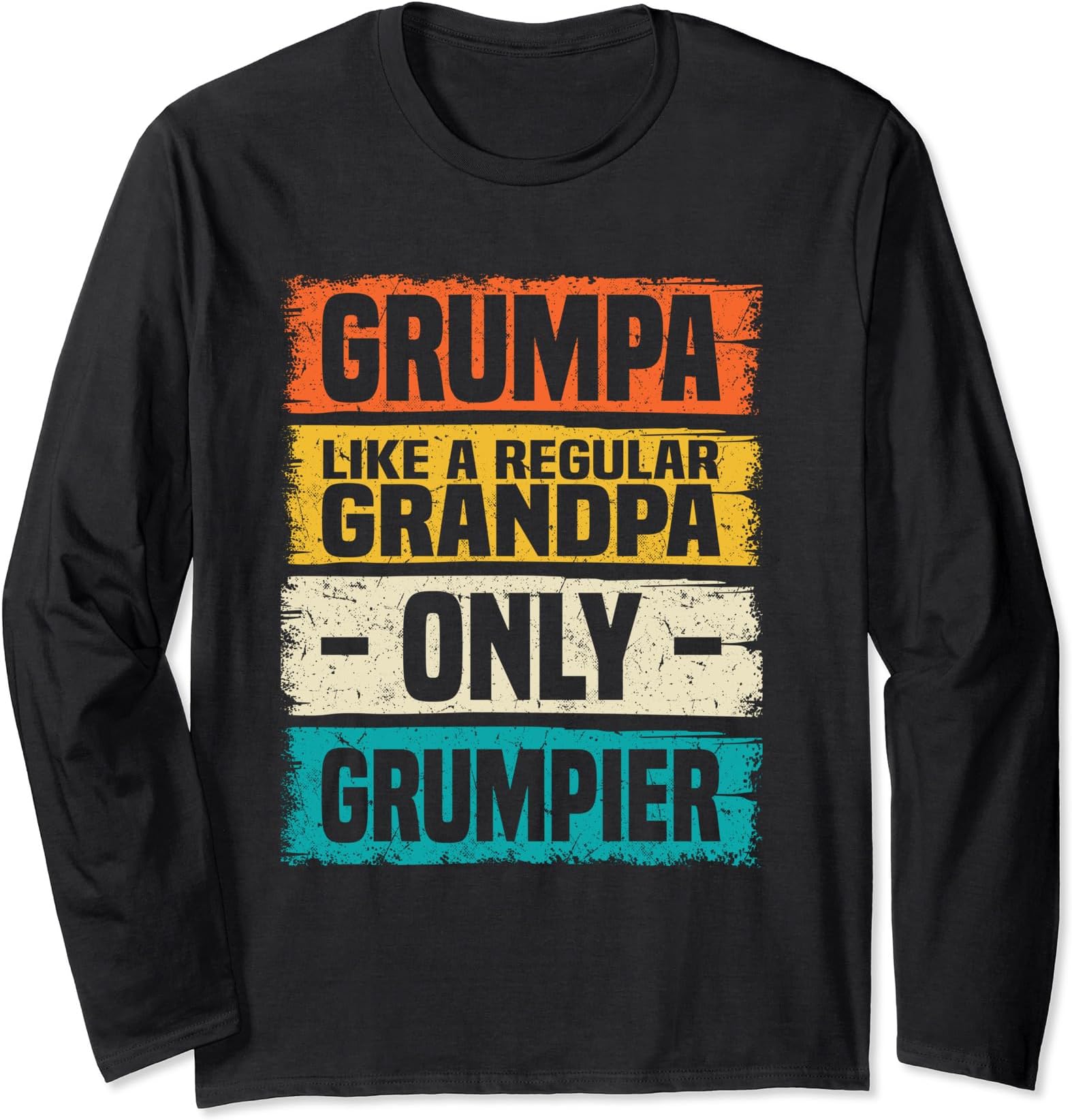 Grumpy Old Man Funny For Dad Grandpa Men Long Sleeve T-Shirt
