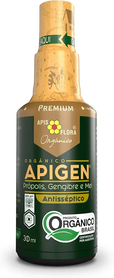 Apis Flora Apigen Orgânico - Própolis Mel E Gengibre Spray 30 mL