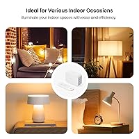 Vista 6 de TREATLIFE Enchufe de atenuación 2 en 1 con control remoto, sin características inteligentes, toma de control remoto inalámbrico, rango de hasta 100