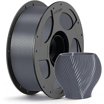 ANYCUBIC PETG Filament 1.75 mm Dimensional Accuracy +/- 0.02 mm 3D Printing Filament for 3D Printers Vacuum Packaging Tidy Spool Grey 1 kg