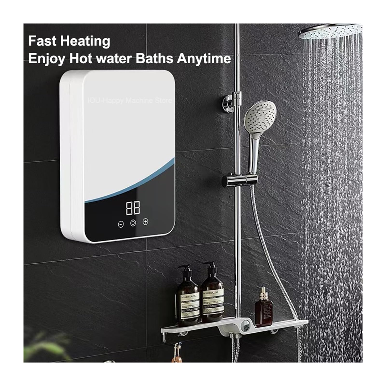 Scaldabagno Elettrico Istantaneo Senza Serbatoio Con Temperatura Regolabile Da 5500 W Cucina Bagno Doccia Acqua Calda Riscaldamento Rapido riscaldare rapidamente