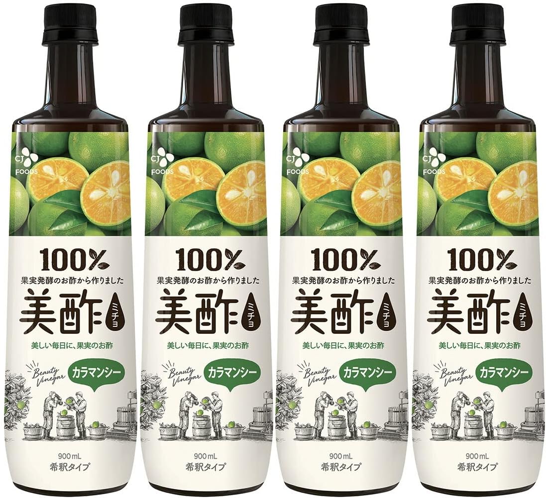 美酢 (ミチョ) 希釈タイプ カラマンシー味 900ml 4本セット
