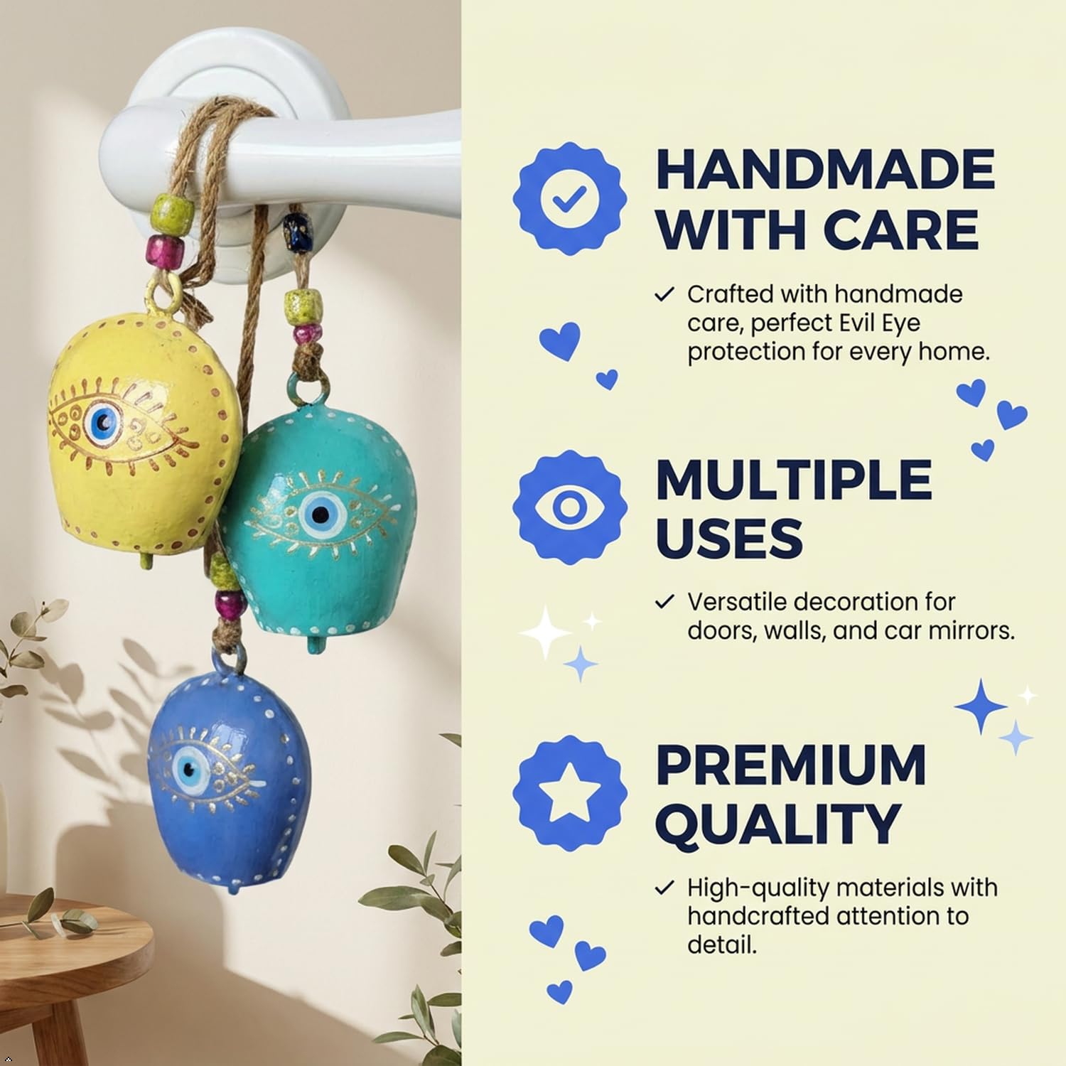 Turkish Evil Eye Bells - Protect & Decorate -6