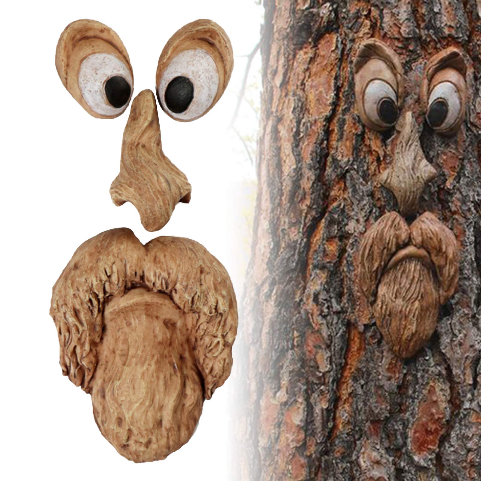 Buy Old Man Tree Hugger Tree Face Decor Statues Bark Ghost Face Facial